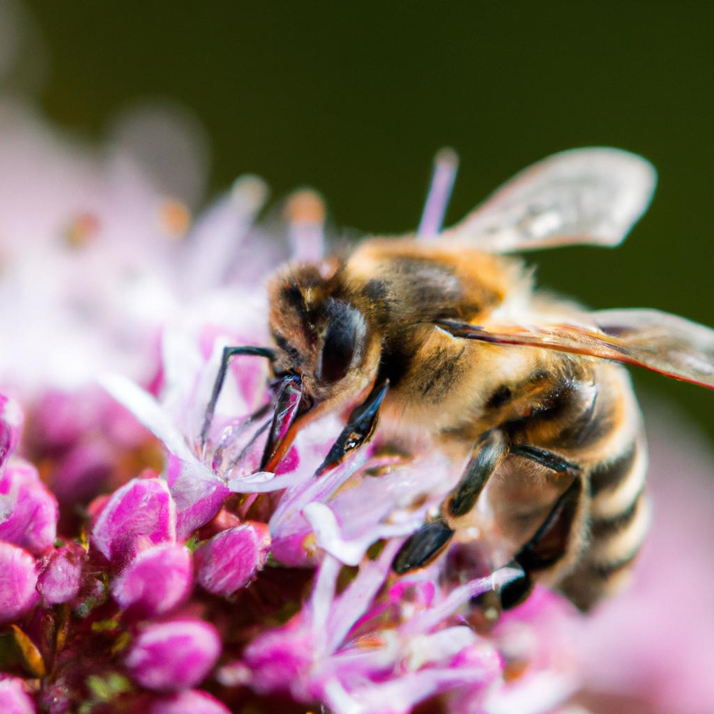 Bees are the primary pollinators of flowering plants, and their work leads to the production of honey.