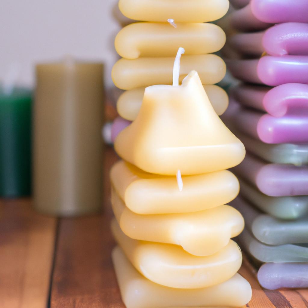 Achieving the perfect texture and color of your candles with the right amount of beeswax.
