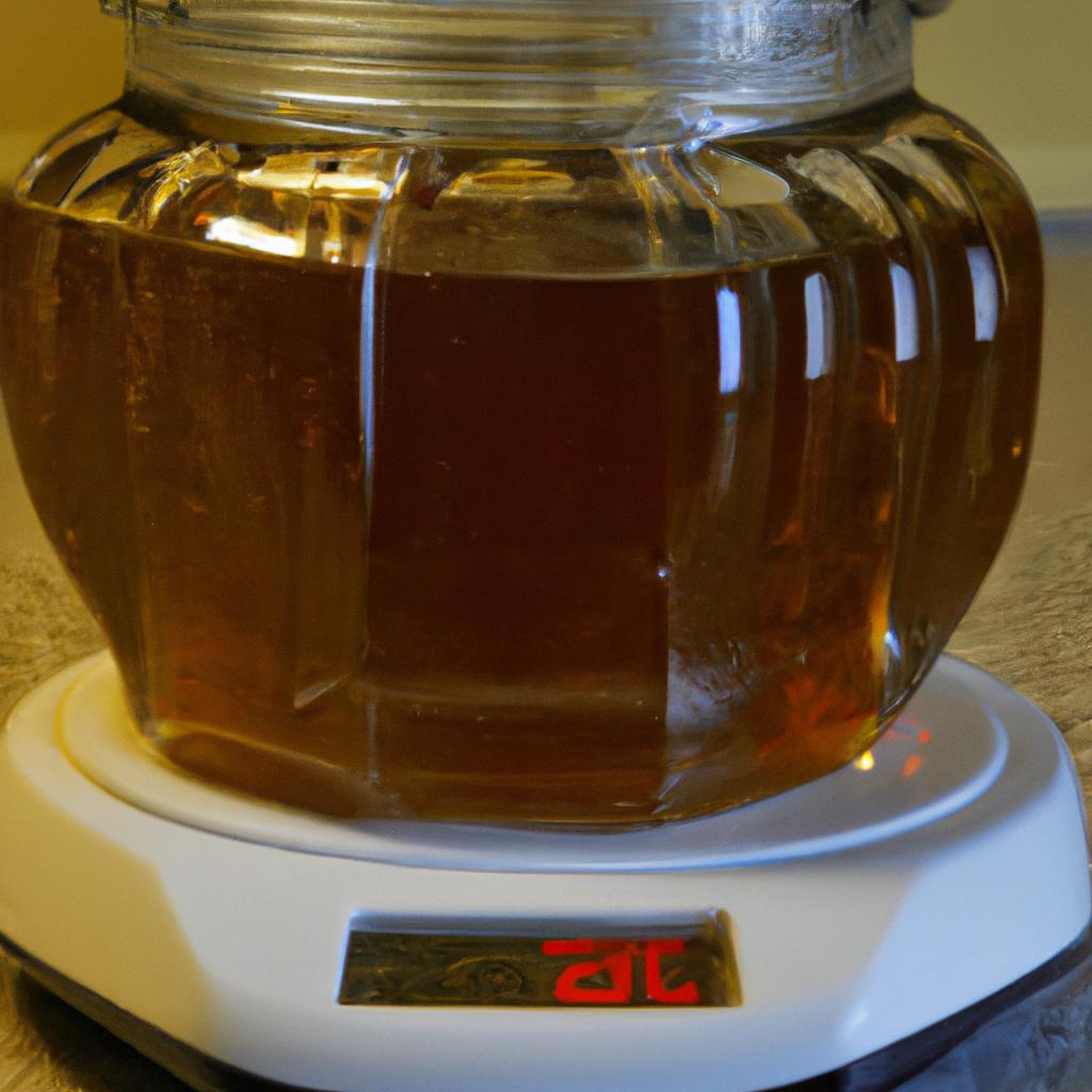 Measuring honey by weight is the most accurate way to ensure recipe success.
