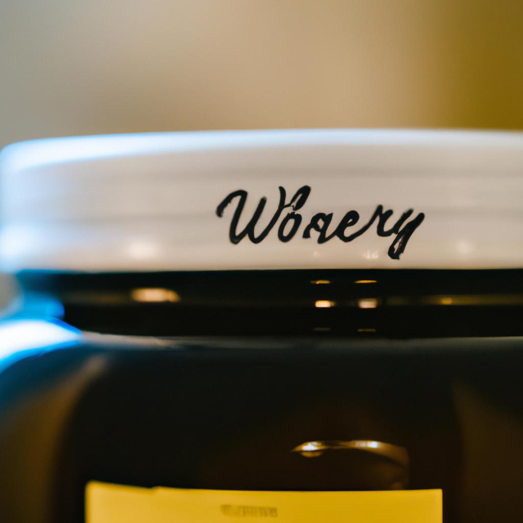 Reading the weight of a quart of honey from a label