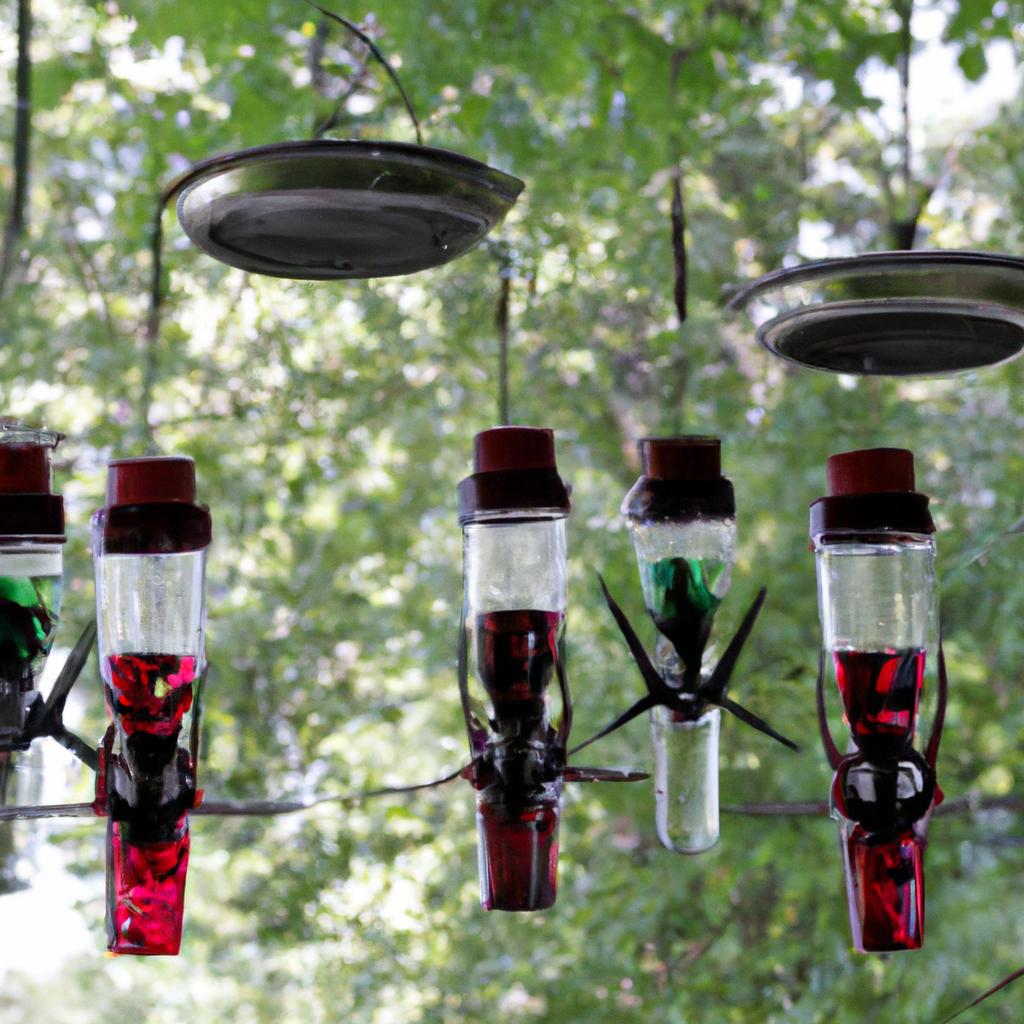 Increasing the number of feeders can reduce hummingbird aggression.