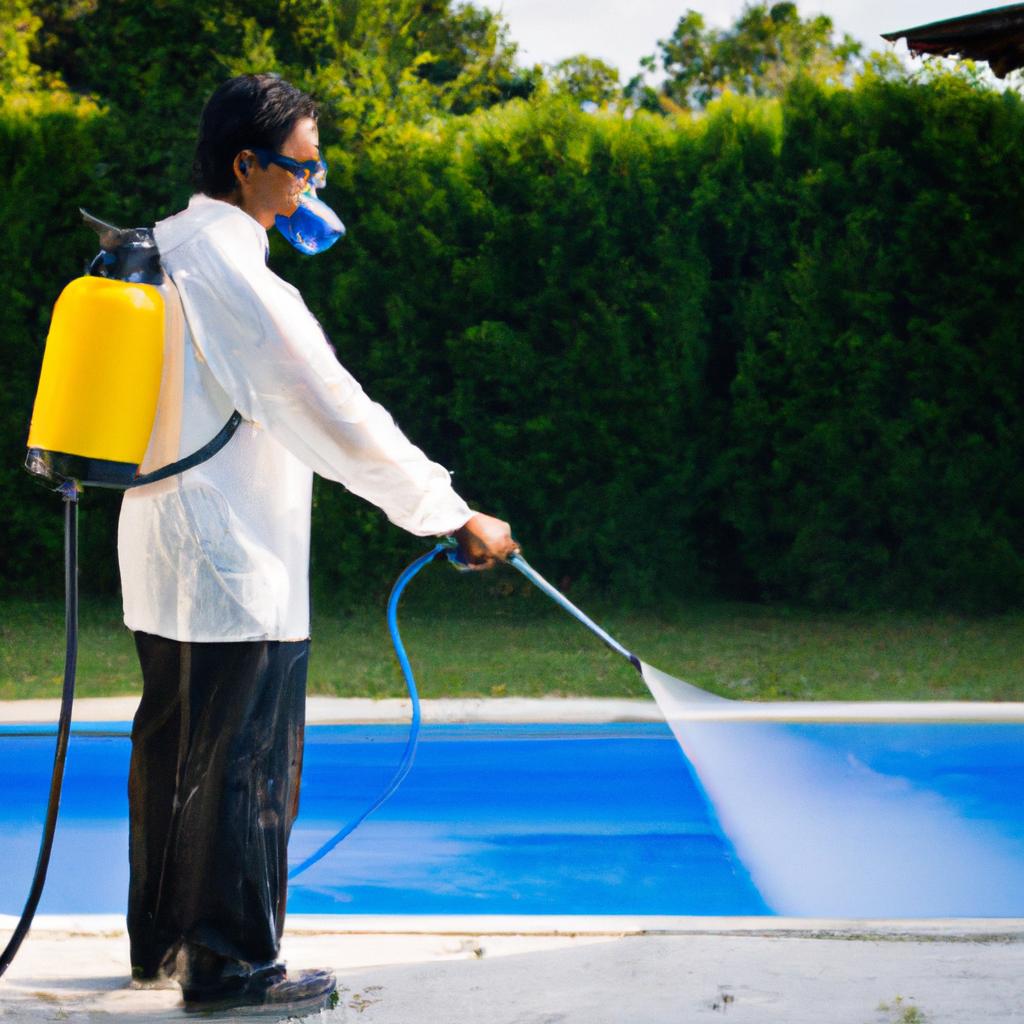 Insecticide can be an effective solution to keep bees and wasps away from your pool.