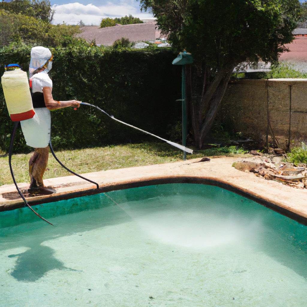 Professional pest control services can help to get rid of wasps around the pool