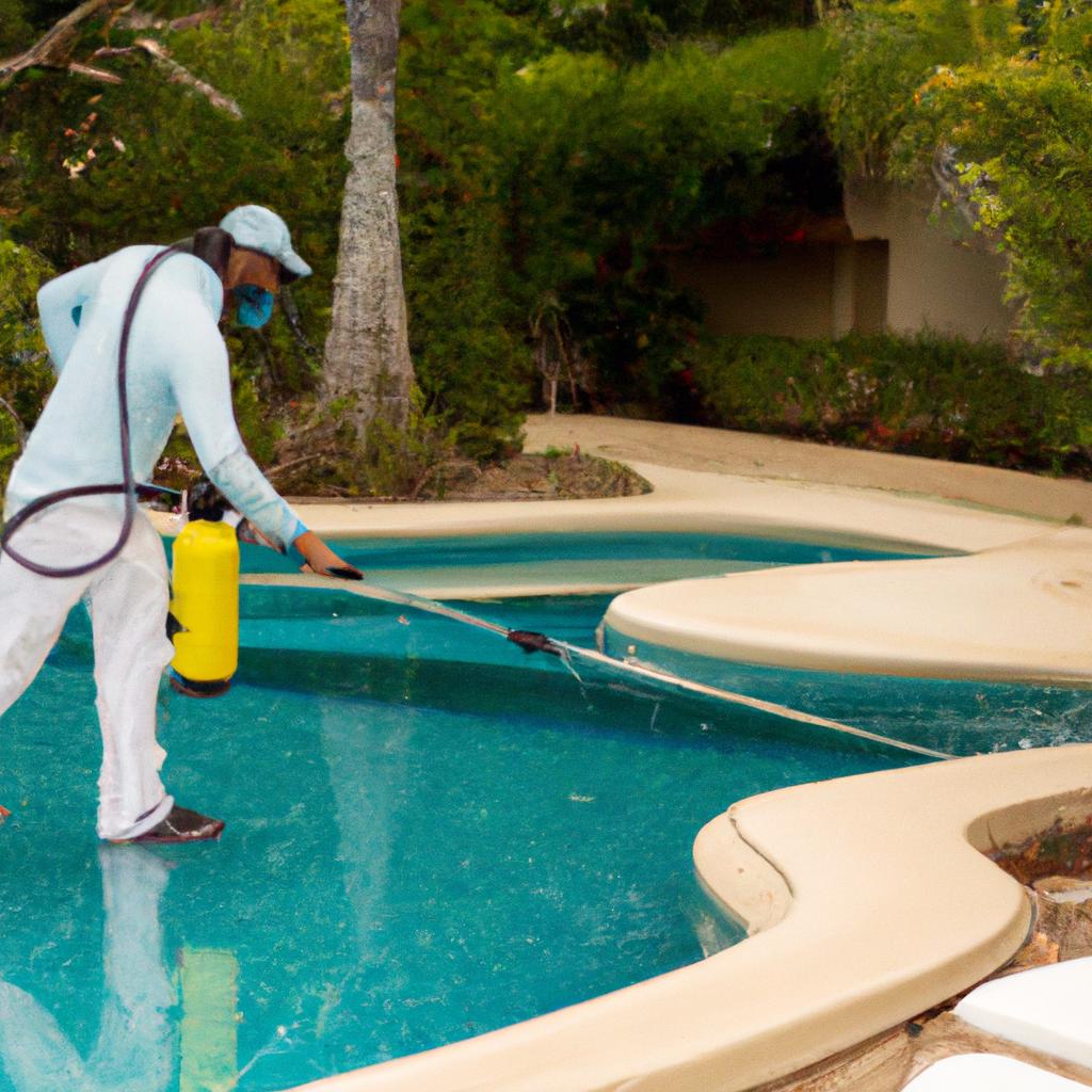 Seeking professional help may be necessary when dealing with severe wasp infestation in your pool area