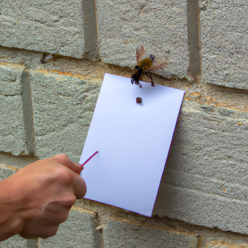 Trapping the Bee with a Piece of Paper