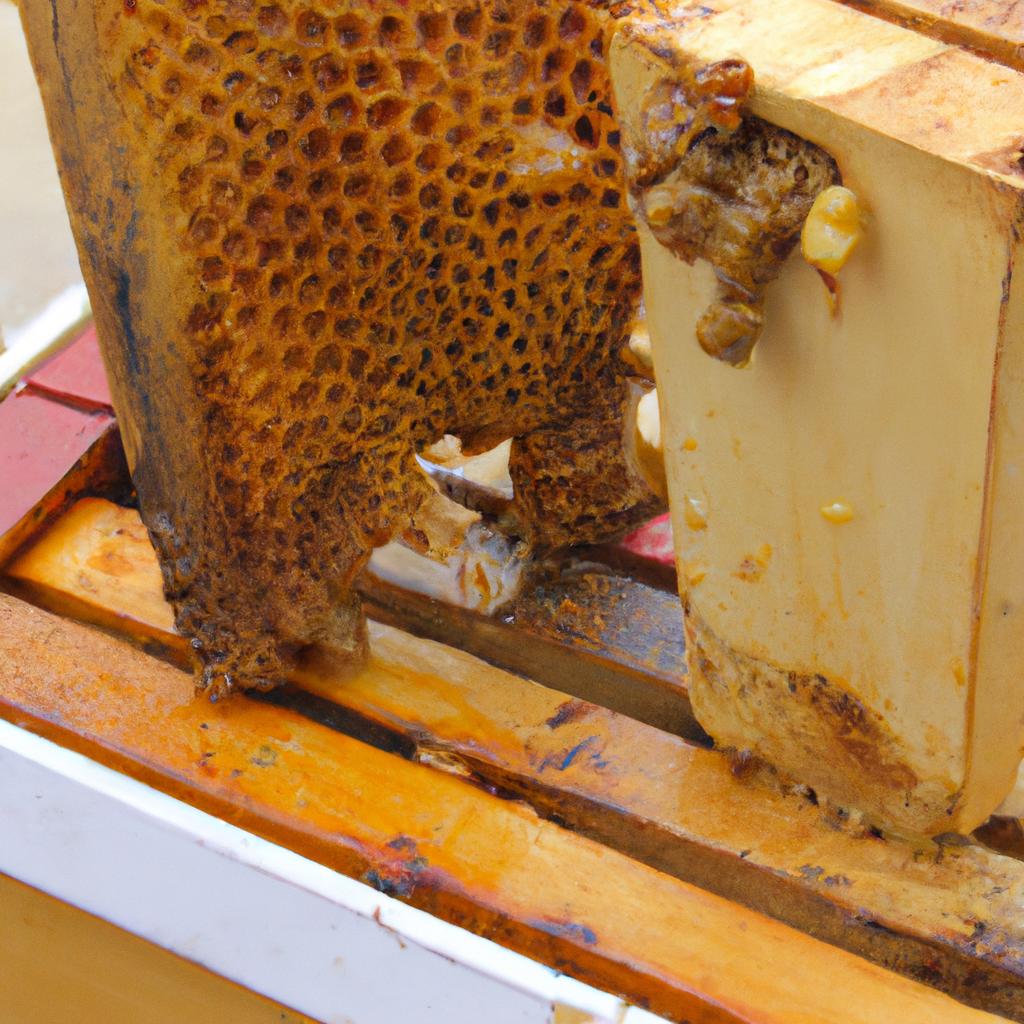 Combining hives after splitting can help increase the hive's population and honey production.